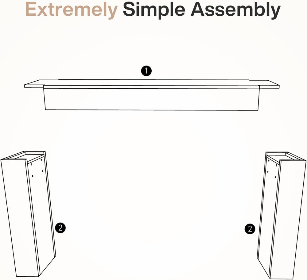 Tribesigns 63-Inch Solid Wood Console Sofa Table, Farmhouse Long Entryway Tab...