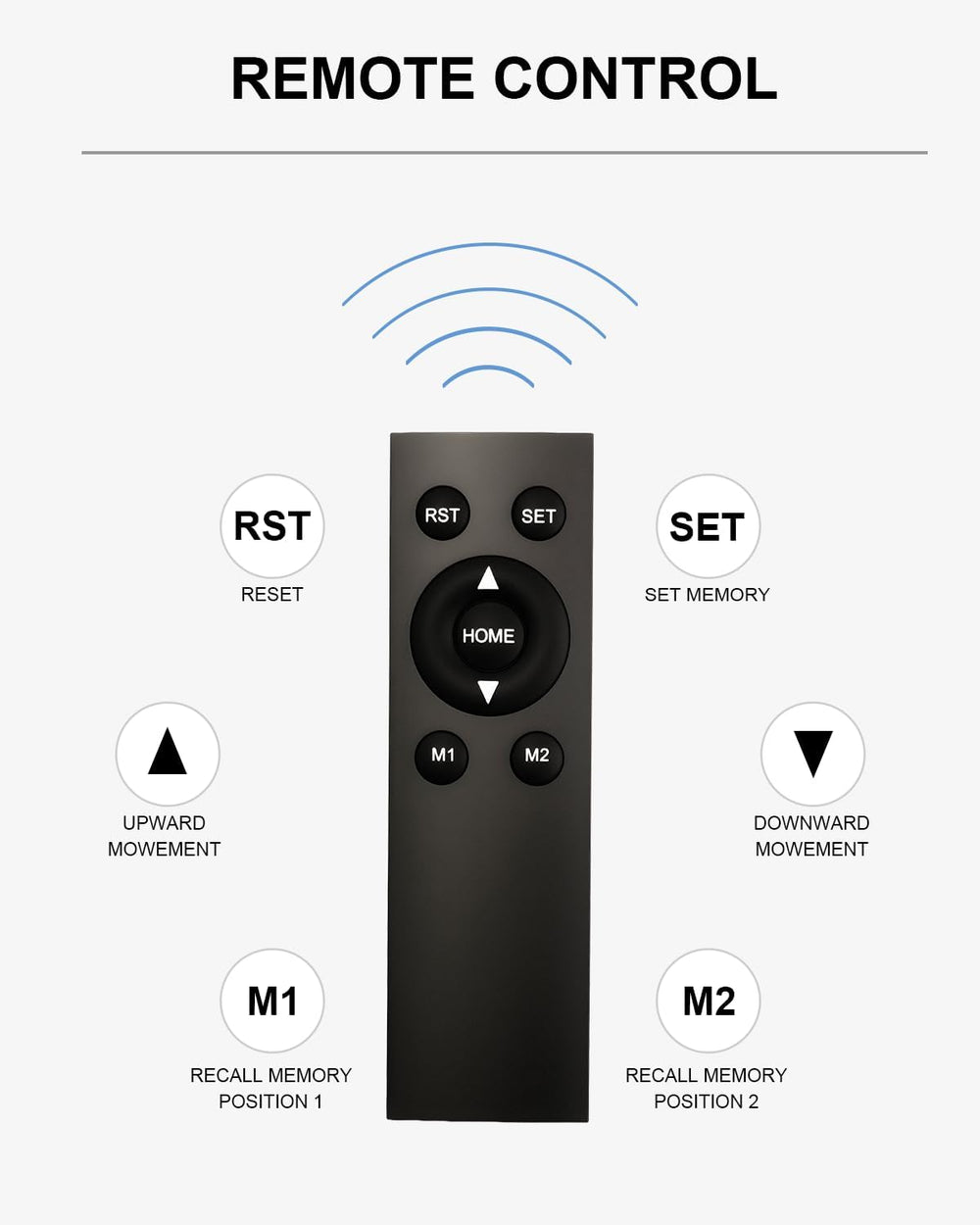 Universal Motorized TV Mount with Remote - Motorized TV Stand with Tempered G...