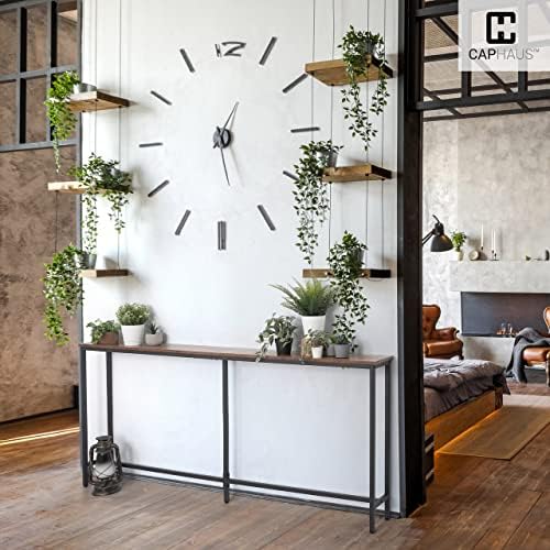 CAPHAUS 63” Narrow Long Console Table for Entryway, Classic Design Sofa Livin...