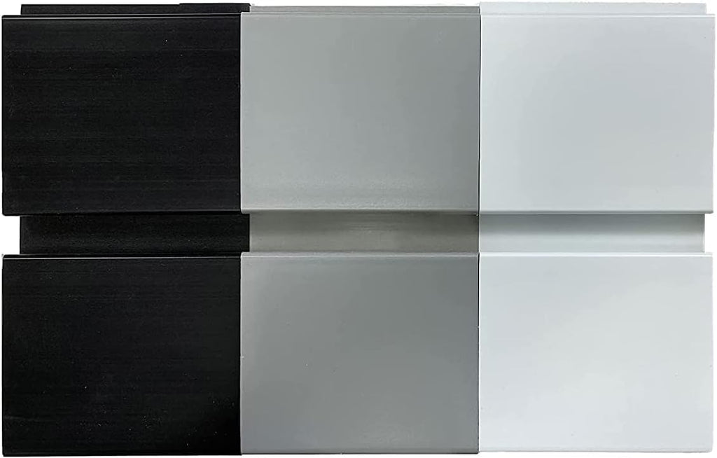 DLDIRECT 3 Colors - White Slatwall Panel Garage Organizer: Heavy Duty Wall Mounted PVC Rack, Interlocking Slat Paneling for Garage Storage, Slotwall Board, Shelves System