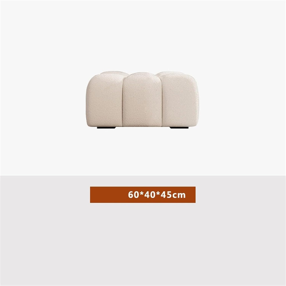 Modern Fabric Bed end Bench Long Bedroom Dressing Room Wooden Shoe Changing E...