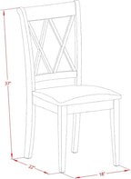 East West Furniture MZCL5-LWH-C 5 Piece Kitchen Table Set for 4 Includes a Rectangle Dining Room Table with Dropleaf and 4 Linen Fabric Upholstered Dining Chairs, 36x54 Inch, Linen White