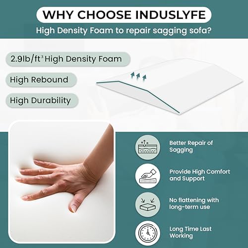 Sofa Couch Cushion Support for Sagging Sofas Cushions Repair Trapezoidal Furn...