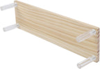 FABULETTA Wooden Ladder Display Rack with for Acrylic Shelves, Multi-Tier Storage Organizer for Collectibles, Cosmetics & Desserts, Rustic Home Decor Stand, Available in 20-50Cm Sizes(1 Layer 30cm)