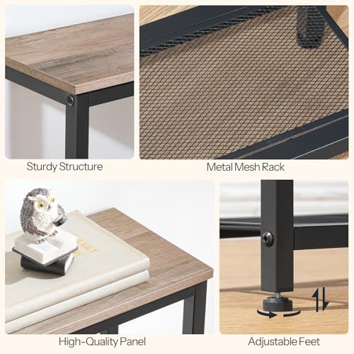 HOOBRO Narrow Console Table, Sofa Table, 44.9" Skinny Entryway Table | L...