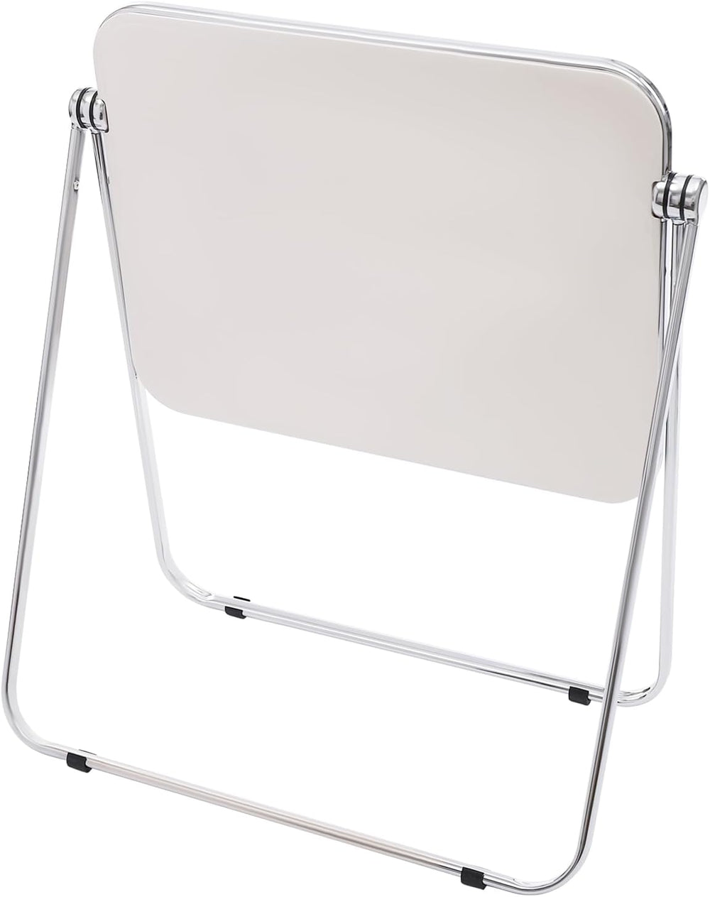 Foldable Side Table 27 Inch - Clear Tea Tinted Portable Desk｜Space-Saving Nes...