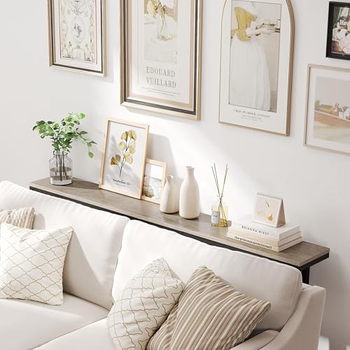 Yaheetech 63" Narrow Console Table Behind Couch & Entryway, Gray | S...