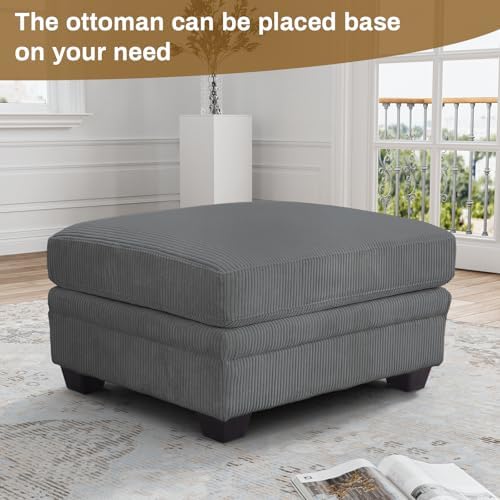 Legend Vansen Oversized Modular Sectional Sofa,U/L-Shaped Corduroy Couch with...