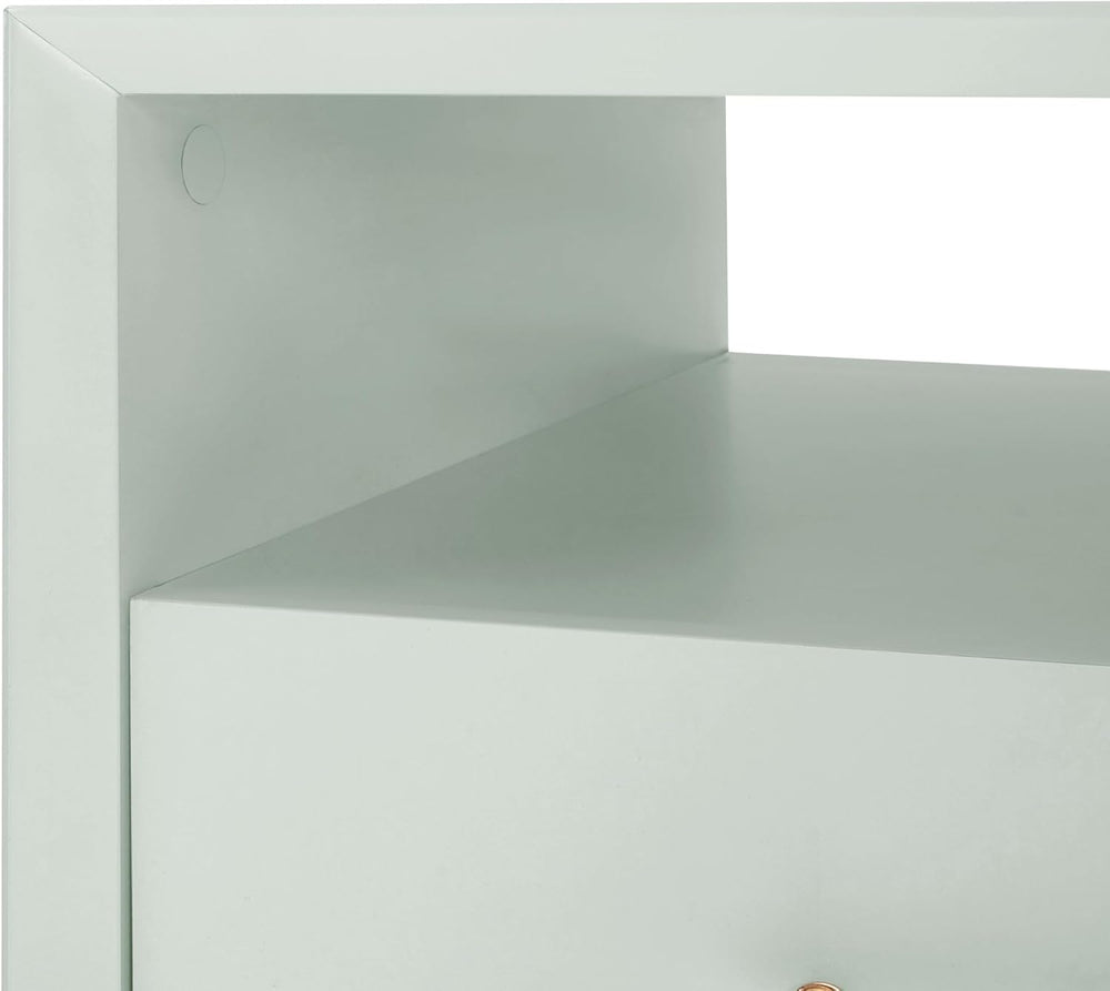 HOMES: Inside + Out Elle Modern 23-inch Rectangular End Table with Drawer and...