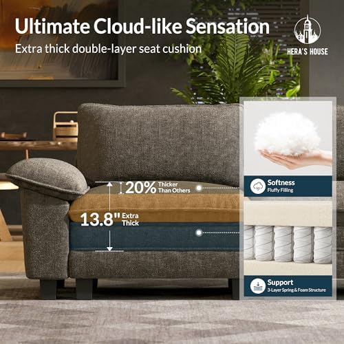 HERA'S HOUSE 158" Oversized Modular Sectional U Shaped Sofa,Chenille...