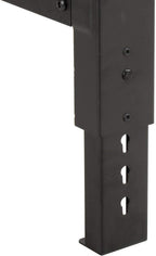 Global Industrial Adjustable Height Workbench C-Channel Leg, 60" W x 30" D, 1-3/4" Birch Top with Square Edge, 2000 Lbs. Capacity, Black Frame, Industrial Workbench