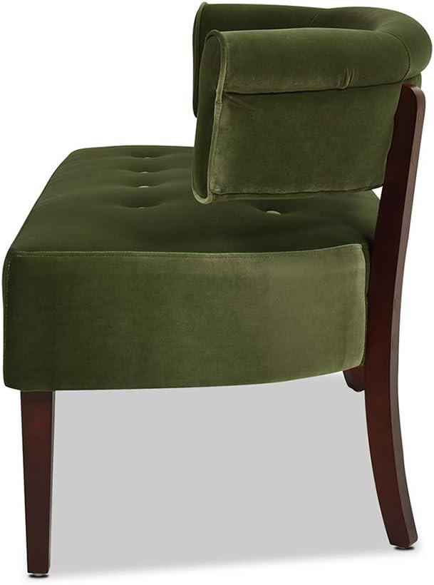 Jennifer Taylor Home Jared Roll Arm Tufted Bench Settee with Back