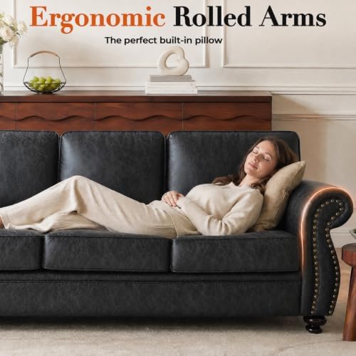 Couchus 88"W Living Room Furniture Sets, 3-Seater&Loveseat, Grey | F...