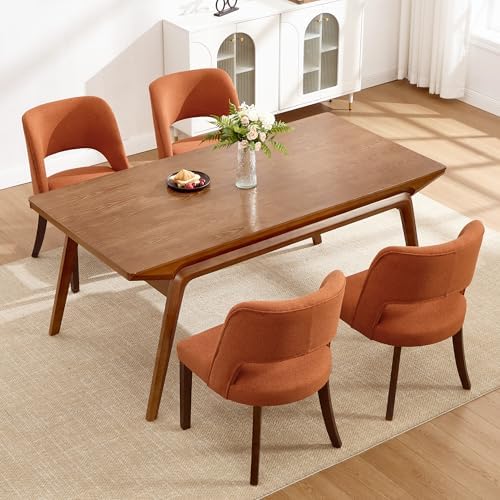 Dining Chairs Set of 4,Modern Dining Room Chairs with Thick Cushions,Upholste...