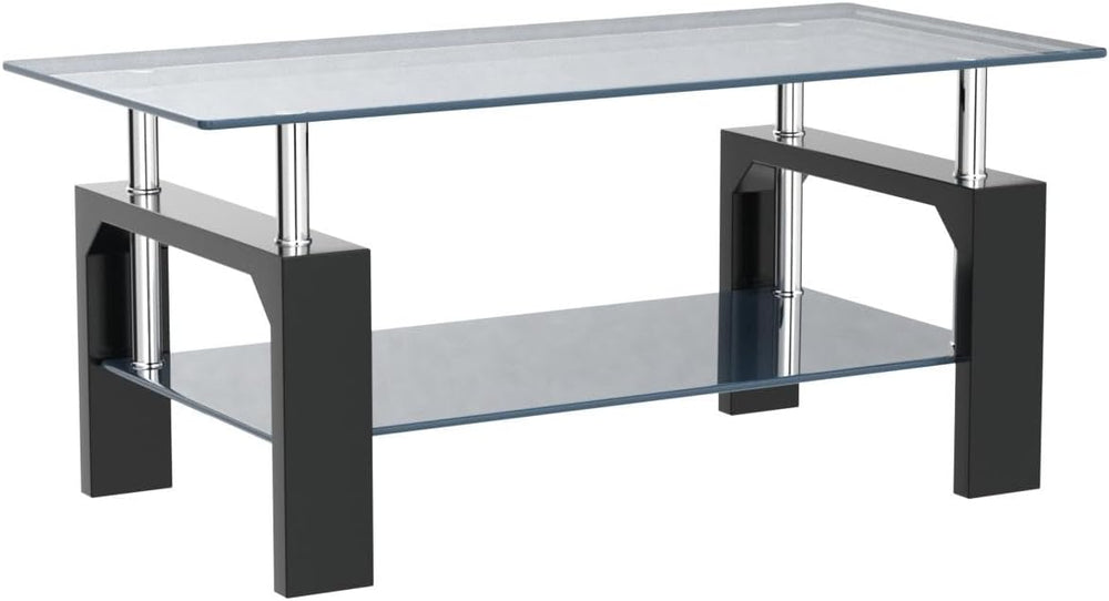 Btrpily Living Room Rectangle Coffee Table, Tea Table Suitable for Waiting Ro...