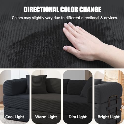 79" Sofa Bed,Convertible Futon Sofa Bed, Couch for Living Room | 6-In-1 ...