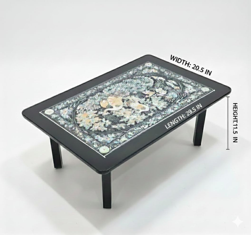 Lightweight Folding Table – Replica of Korean Antique Pearl Style (Laminated ...