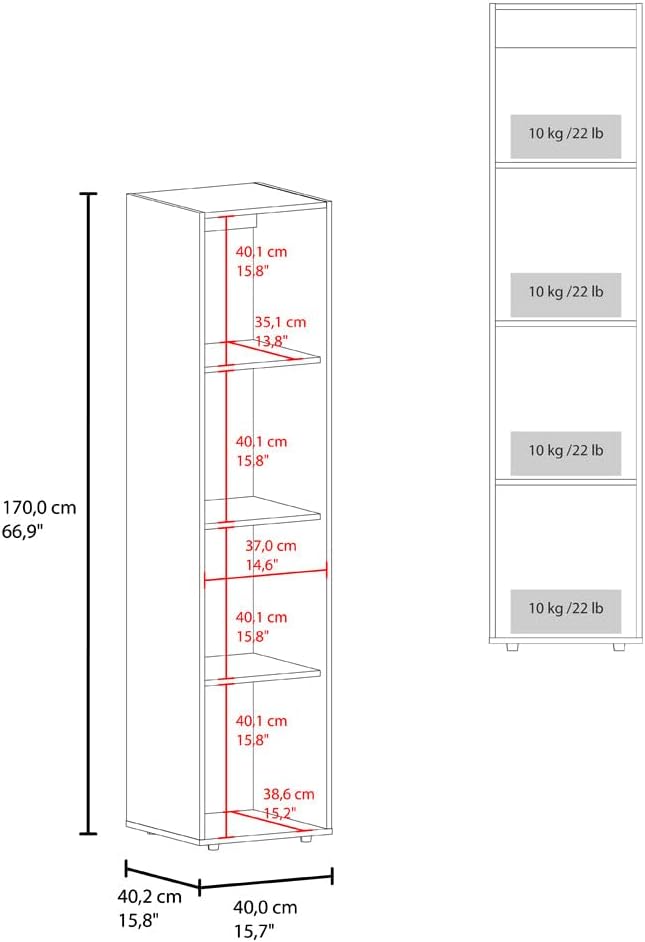 DEPOT E-SHOP Frisco 1 Door Wardrobe with Mirror and Vertical Storage Design, Natural Oak