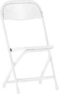 Flash Furniture Kids White Plastic Folding Chair | Durable Construction, Commercial Use