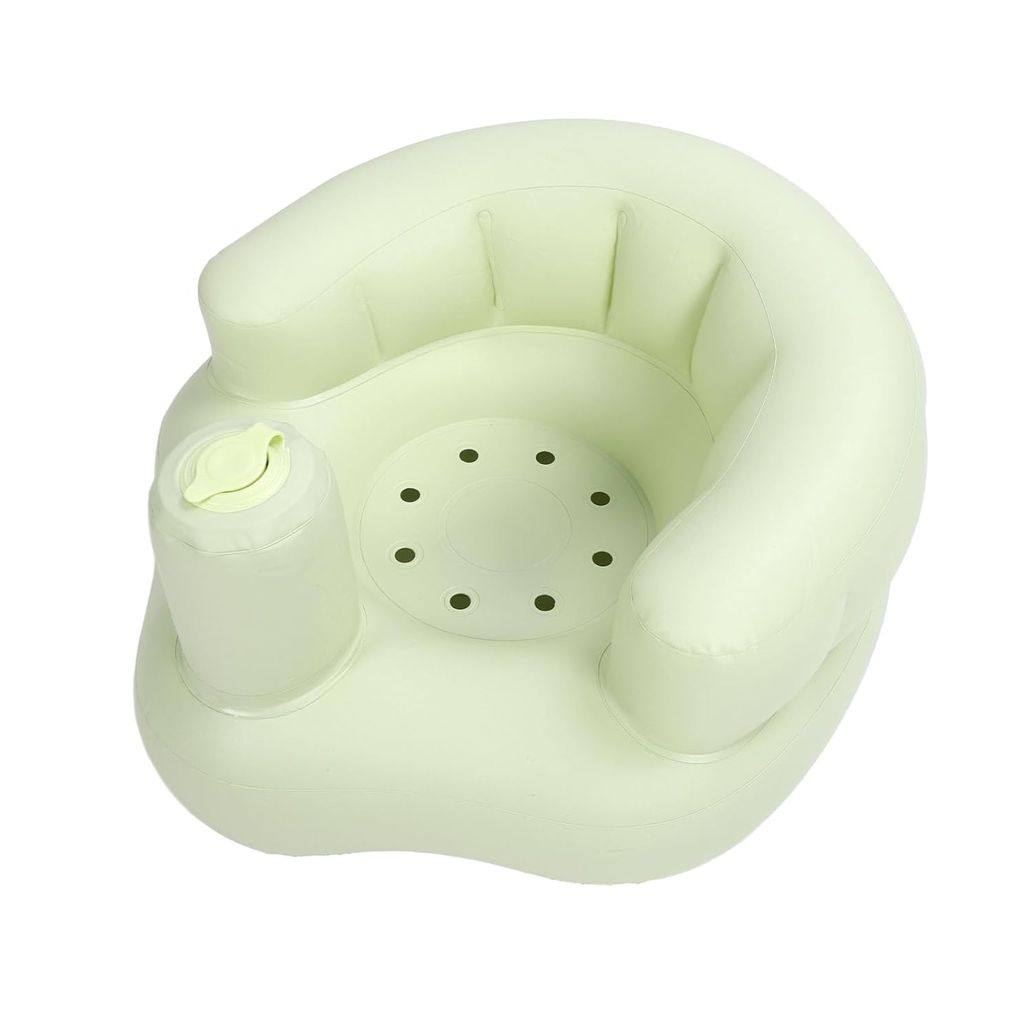 Inflatable High Chair Cute Safe Support Seat Easy To Inflate Portable for Bathing Play Feed PVC