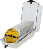 CD/BD/DVD Storage Box with Moisture Protection, Lockable - Holds 50 CDs, Great for Home and Office Use - 9.6'' x 5.5'' x 5.2,Grey