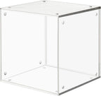 STORi Stackable Clear Plastic CD Organizers (2 Pack) Cube Jewel Case Holders Perfect for Theatre Room | Holds up to 12 CD Cases per Organizer | Made in USA