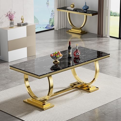 5 Pcs Dining Table Set, Kitchen and Dining Room Table Set for 4, 68" Rec...