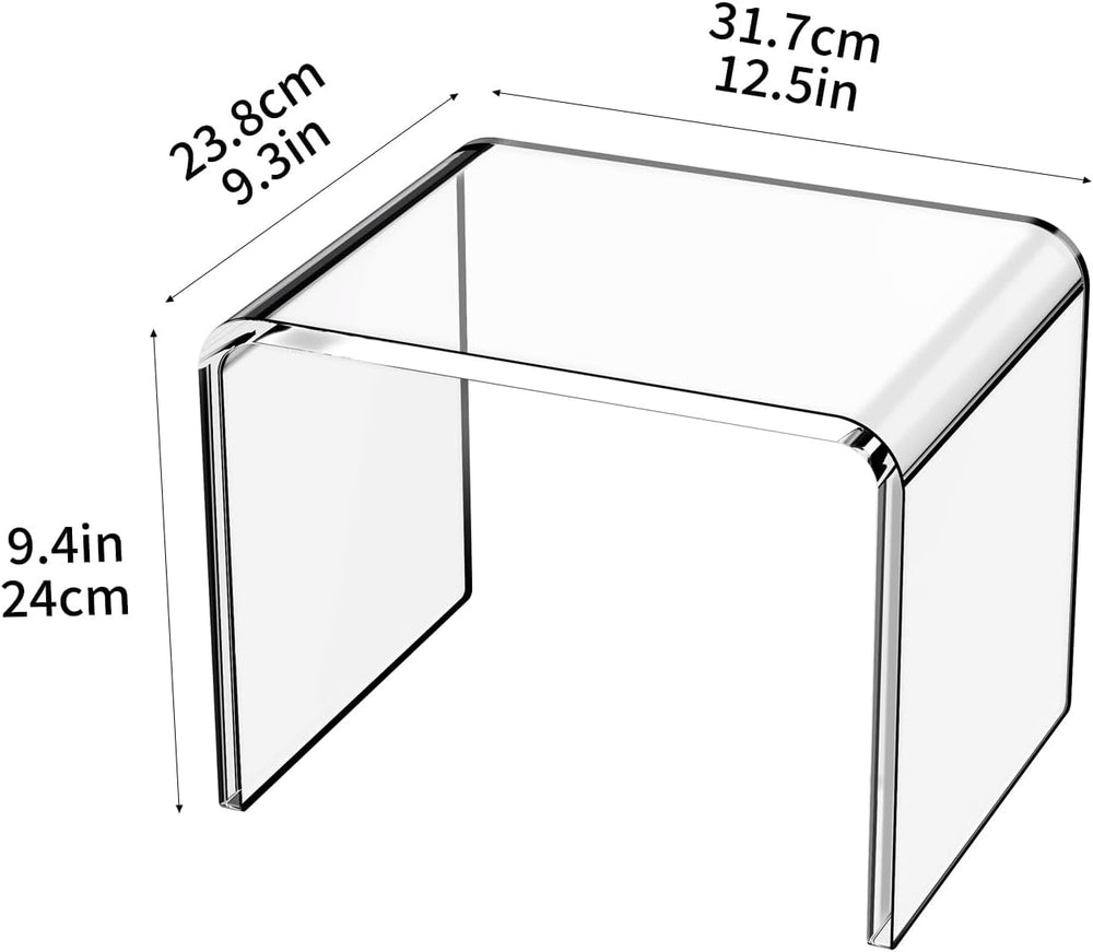 Acrylic Step Stool Small Stool, Clear Acrylic Foot Stool for Bathroom Bedroom...