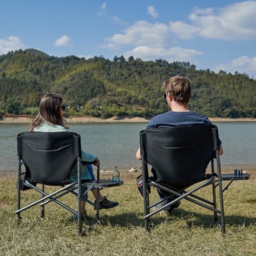 TIMBER RIDGE Aluminum Oversized Camping Chair, Support 400lbs | Lightweight D...