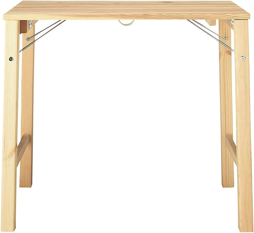 MUJI 18499441 Folding Pine Wood Table, (W x D x H): 31.5 x 19.7 x 27.6 inches...