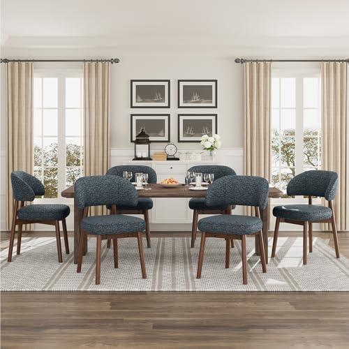 MALOL Wooden Dining Chairs Set of 6, Modern Upholstered Dining Room Kitchen S...