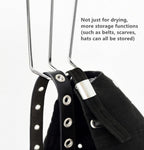Leoyoubei 5 Pack Stainless Steel Shoes Hanger Drying Rack for Dehumidifying Hanging Leather Shoes,Double Hook Design Drying Shelf Storage Organizer,Closet Organizer Storage