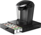 SICHEER K Cup Organization Storage Drawer Maker K Cup Holder Coffee Pod Organizer Stand Tray Counter Rack Countertop Maker Stand Capsules Compatible with Keurig Accessories Holds 36 Pods