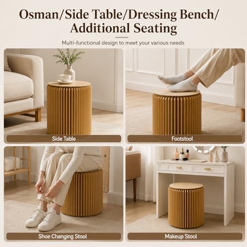 Folding Stool-12-Inch Foldable Paper Stool, Portable Folding Stool, Made With...