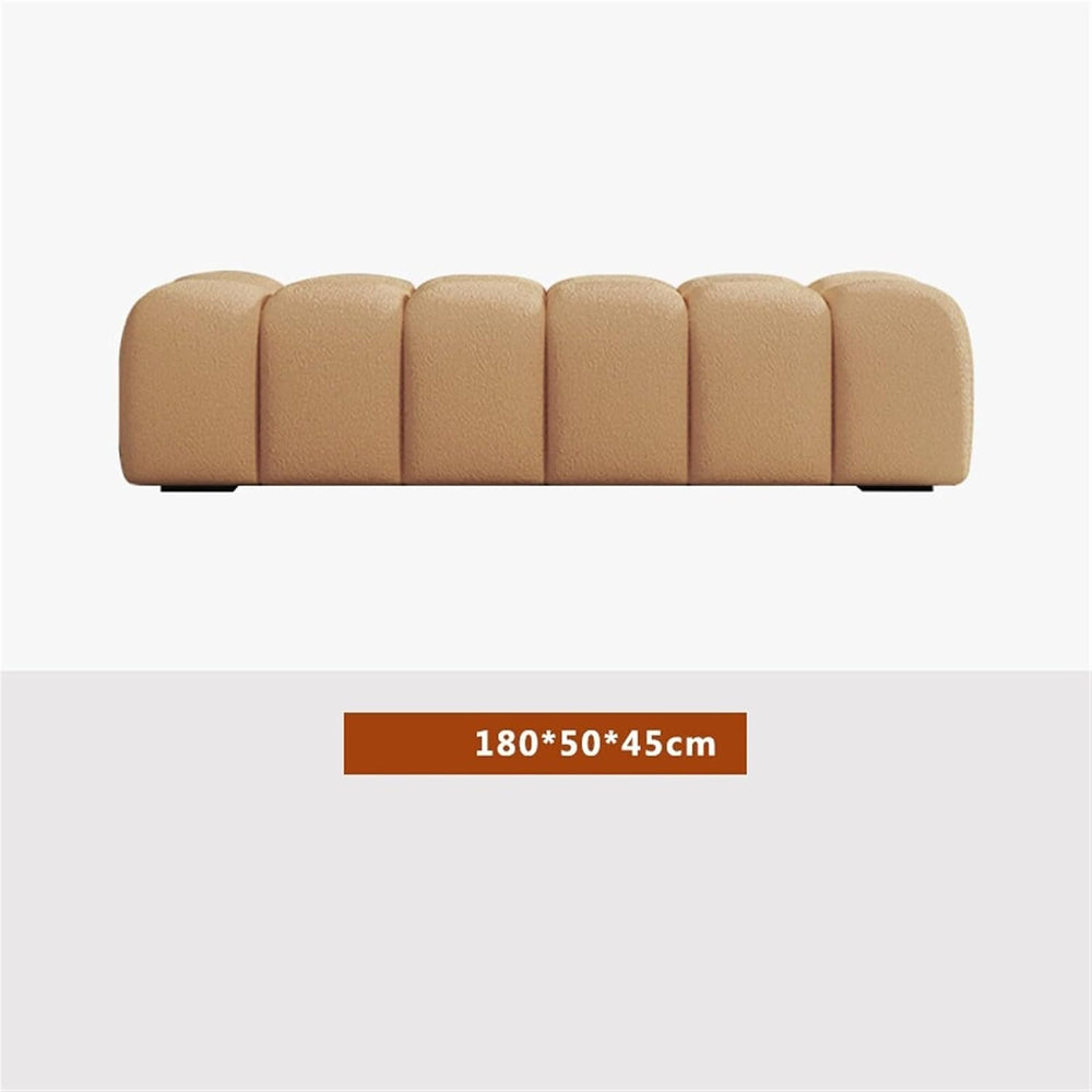 Modern Fabric Bed end Bench Long Bedroom Tatami Mat Dressing Room Sofa Wooden...