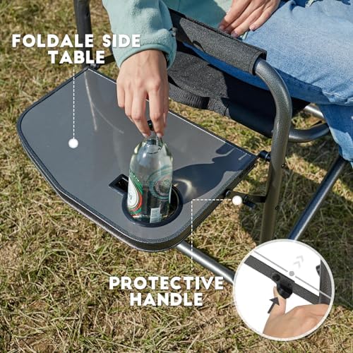 TIMBER RIDGE Aluminum Oversized Camping Chair, Support 400lbs | Lightweight D...