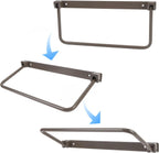 aqxreight Foldable RV Shoe Rack Wall Mounted, Aluminum Alloy Space Saving Organizer, Hanging Shoe Storage Shelf for RV, Travel Trailer, Yacht - Pair of Shoe Holders for All Types of