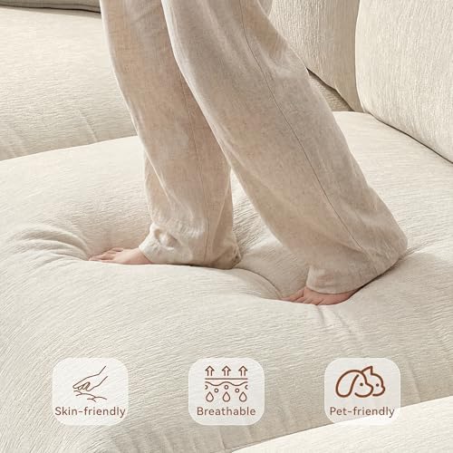 Ihanherry Cloud Sectional Couches for Living Room, 110" Large Modular Se...