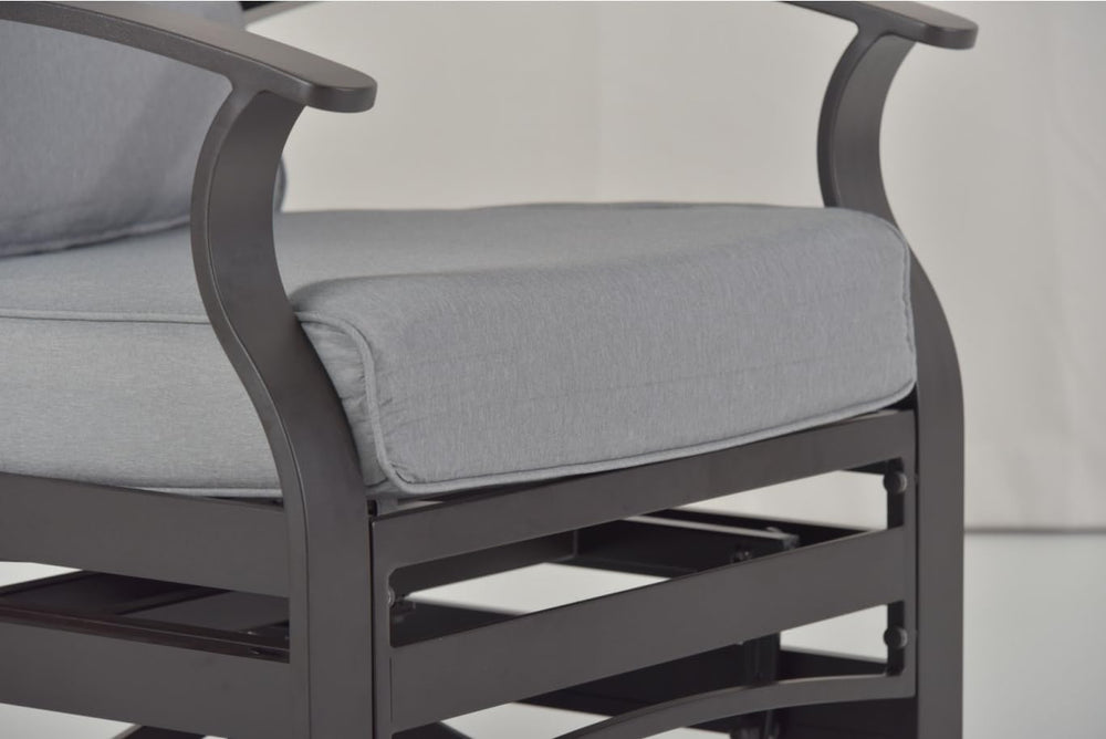 Kurapika 3 Pieces Patio Furniture Set, Outdoor Aluminum Swivel Gliders Rocker...