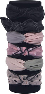 Coward Vertical Headband Holder Organizer Hairband Display Stand Accessories Scrunchie Storage Organizer for Baby Girls (black velvet)