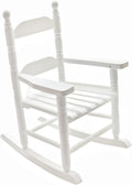 Child Rocking Chair for 3-6 Small Baby Kids Wooden Outdoor Furniture Indoor Living Room Lounge Bedroom Porch Patio Outside White