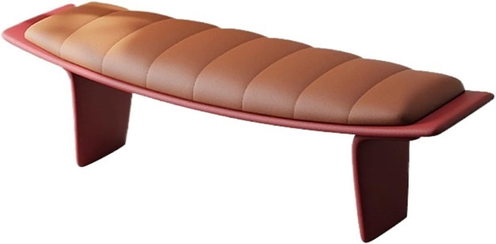 Modern Upholstered Long Bench for Living Room and Home Use Leather for Bedroo...