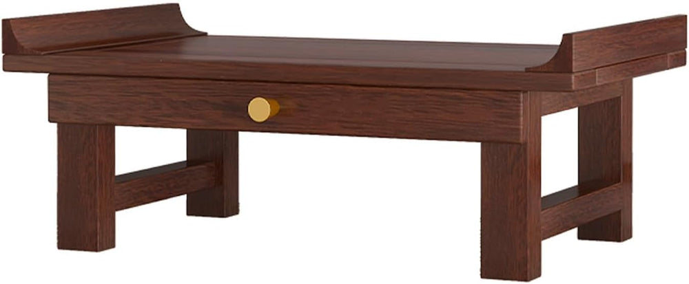 Personal Prayer Shrine Desk, Chinese Style Floor Shrine Stand with Retractabl...