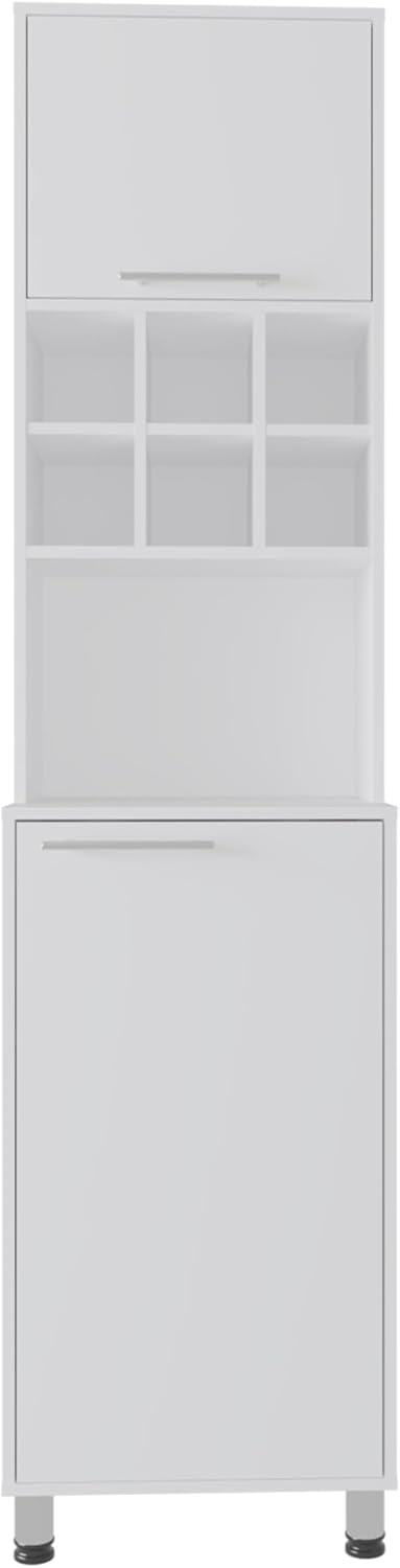 19.7" D*19.6" W*80.3" H Storage Cabinet with 6 Spice Cubbies, ...