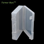 2 Pack Rectangle Plastic Frosted Storage Containers Box(5.2 x 4.02 x 1.3 inch), Polypropylene Box with Hinged Lid for Beads, Coins, Safety Pins and Learning Supplies,Screws,Drills,Battery