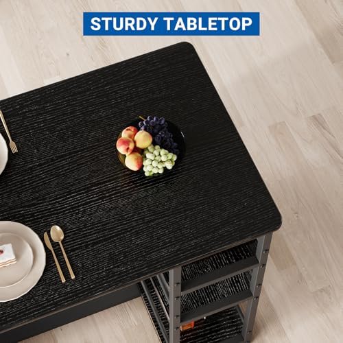 GarveeHome Dining Table Set for 2, Counter Height Kitchen Table with 2 Uphols...