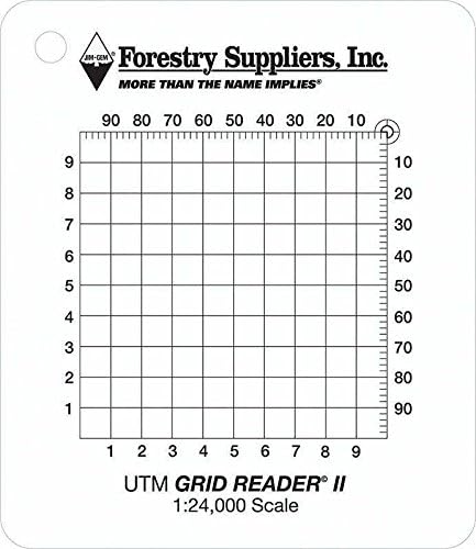 Westcott Forestry Suppliers UTM II Grid Reader - Coordinate Plotting & Di...