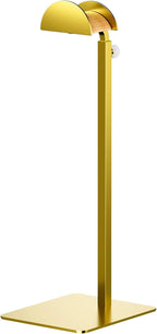 1 Pack Purse Display Stand, Purse Holder Handbag Display Stand Metallic Gold Purse Hanger Showing Bags, Purses, and Wreath, Adjustable Hook Stand for Tabletop, Closet, Desk, and Retail Use