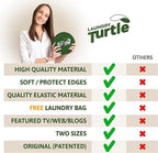 Laundry Turtle Collapsible Laundry Basket | Revolutionary Foldable Laundry Hamper | Innovative Laundry Basket for Dirty Clothes Washing & Dryer Removal Portable Laundry Grabber (Lavender, Large)