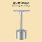 YUMORE Toothbrush Holder Stand Stainless Steel Tooth Brush Holder Bathroom Countertop Organizer Storage (Brushed Nickel)
